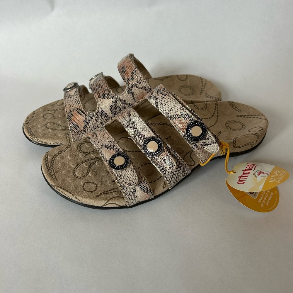 Orthaheel Snake Print Sandals